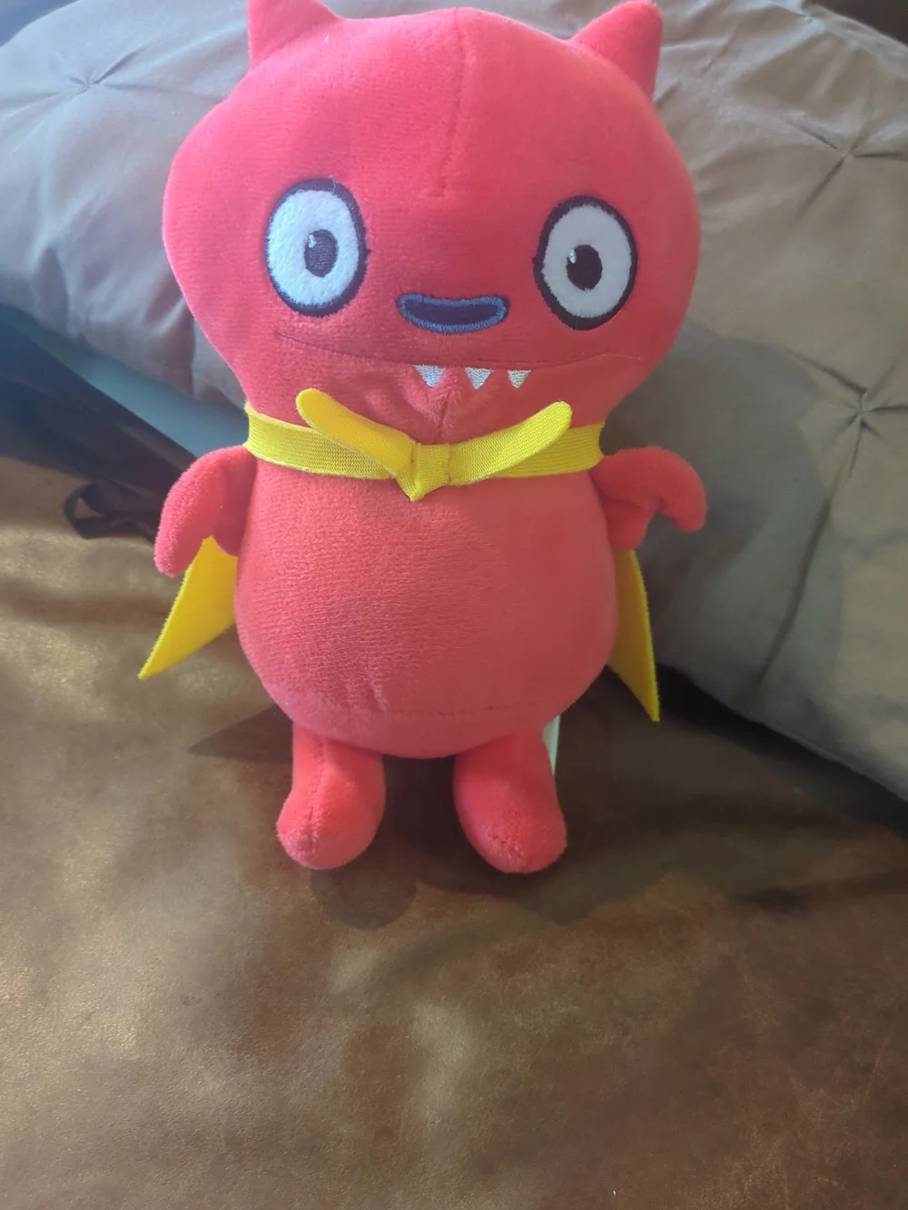 Ugly Doll Plush Red Monster Toy with Yellow Cape - Kids Toys